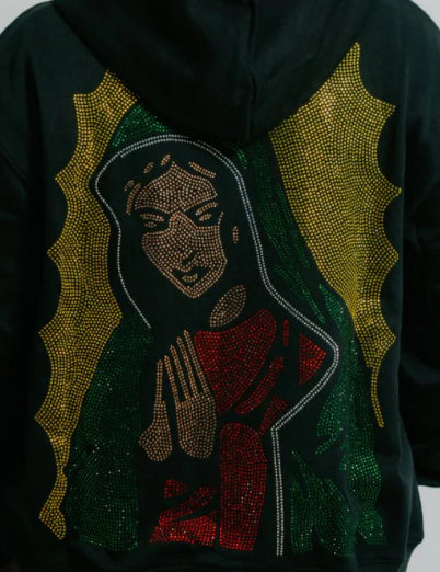 Virgencita Rhinestone Hoodie Pre-Order