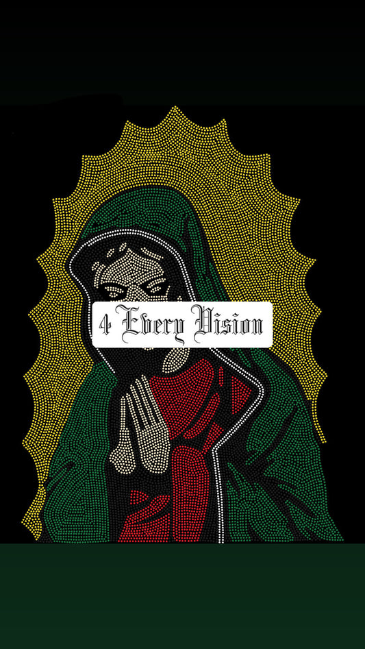 Virgencita Rhinestone Hoodie Pre-Order